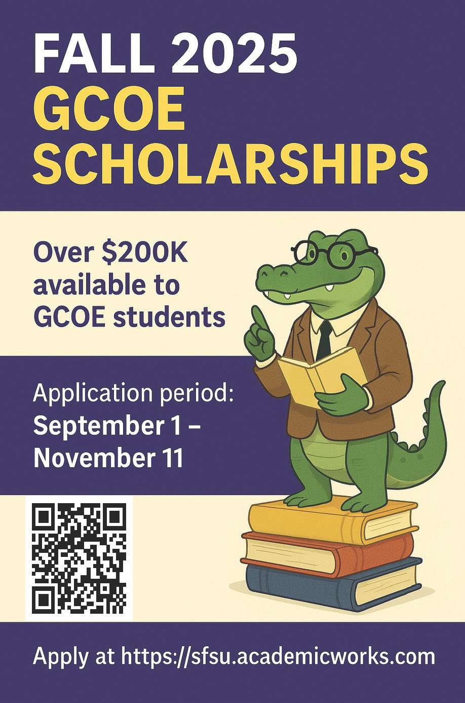 GCOE Fall Scholarships Flyer 2025
