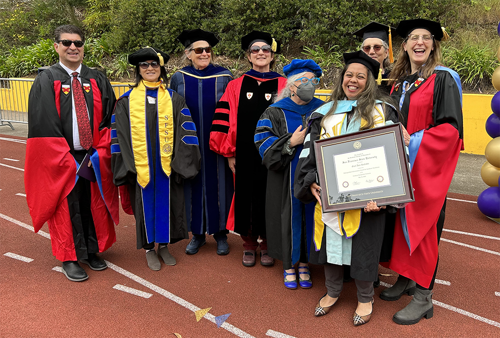 Faculty members at the Celebrating Our Own event